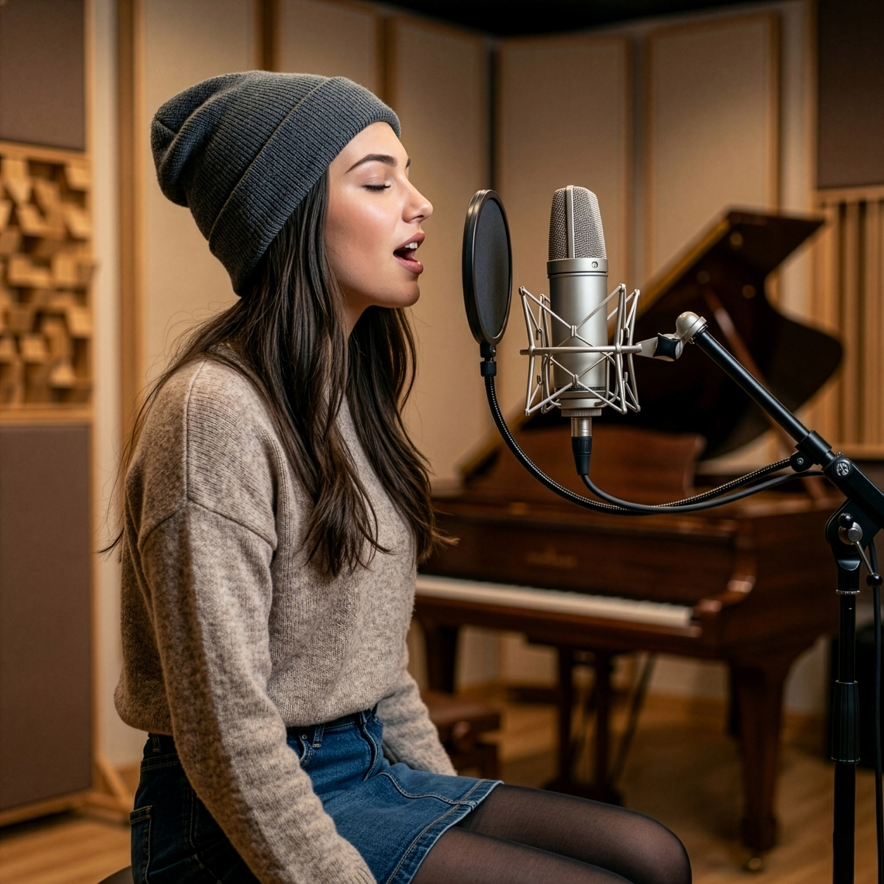 Geckie in the studio